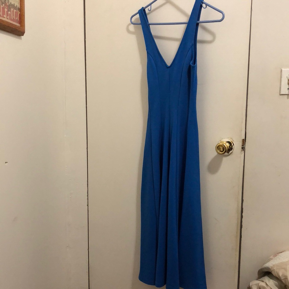 Blue midi dress